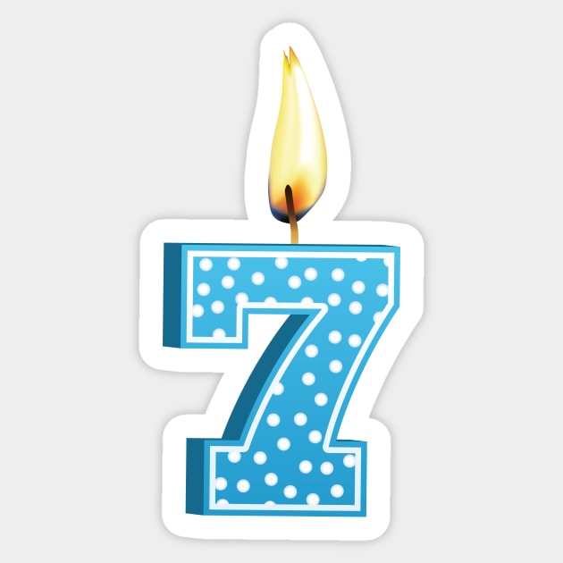 Number 7! Sticker by SWON Design